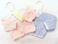 Premature baby cardigans, soft and cosy in a variety of styles.