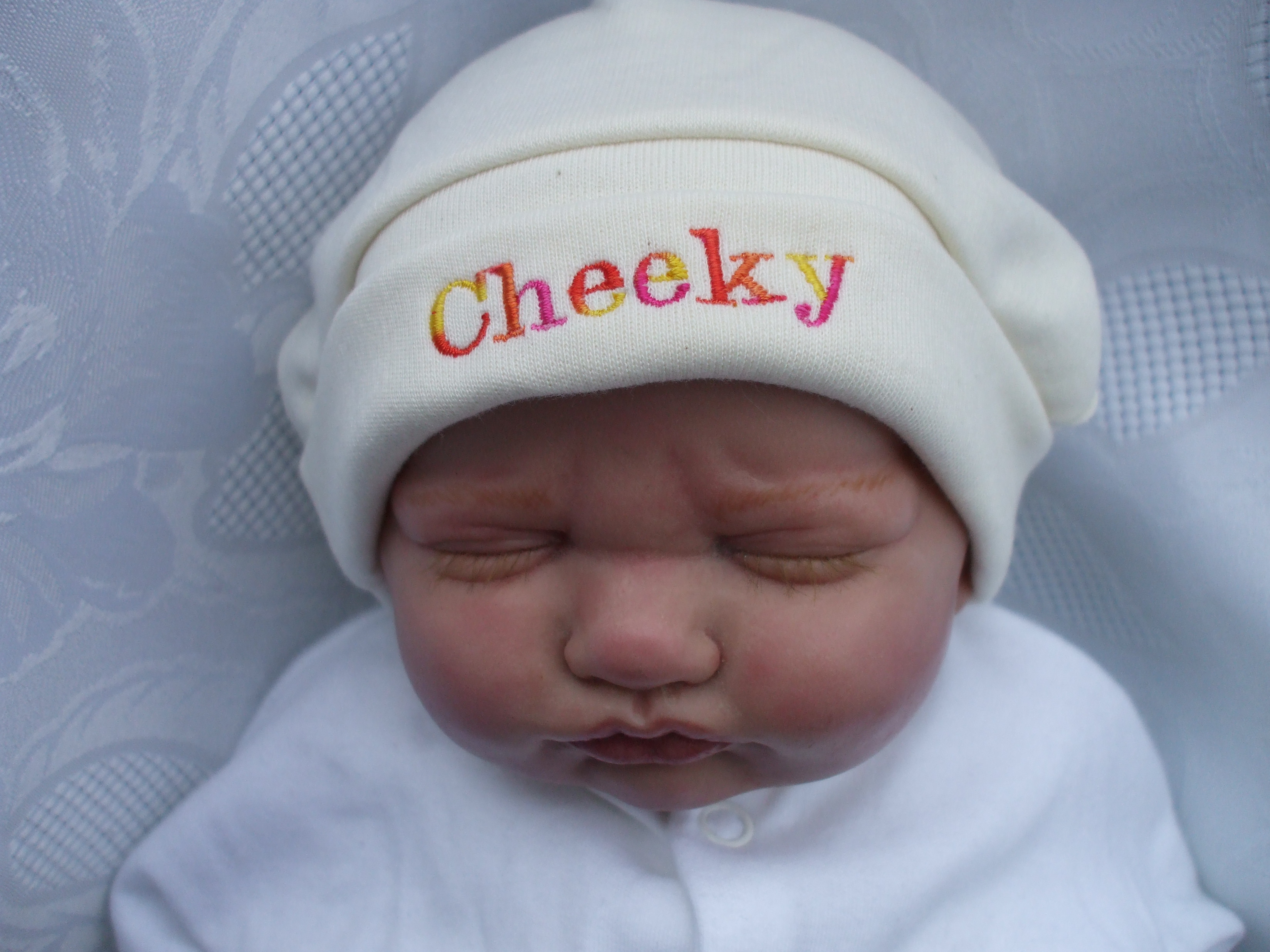 Newborn Slogan Hat CHEEKY