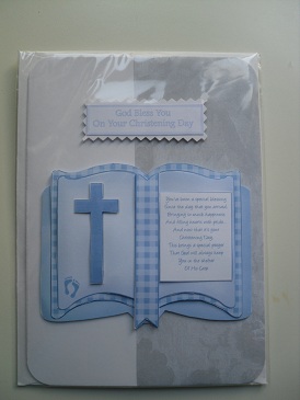 Beautiful Handmade Christening Card