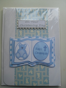 Beautiful Handmade Christening Card