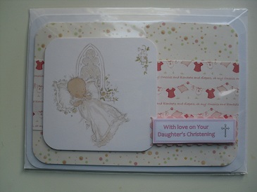 Beautiful Handmade Christening Card