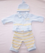 Early baby boys 3 piece outfit in sizes 5-8lbs
