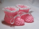 Posh Pink Premature Baby Booties