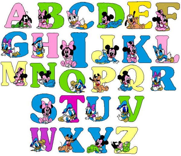 Disney Baby Alphabet Embroidery Designs