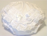 Premature Baby Girls White Frilly Pants Knickers