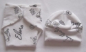 NICU Premature Baby Nappy Wrap & Hat set