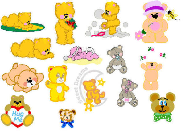 Teddy Bear Embroidery Designs